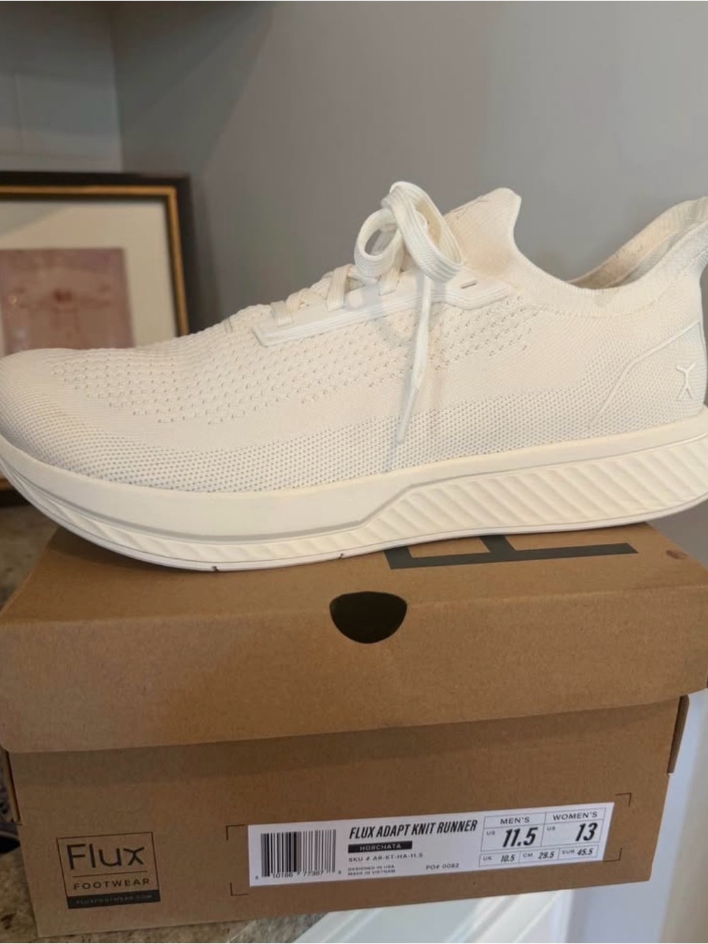 Flux Adapt Knit Runner Men's Athletic Shoe - White